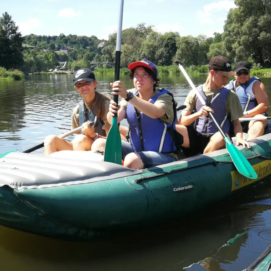 Junioři vyrazili na triatlon